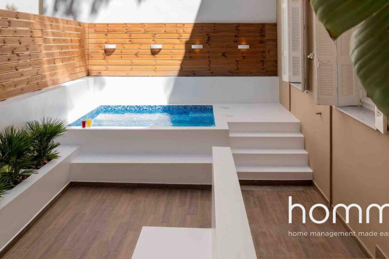 Nemeseos Ground Floor Homm Apartment With Roof Garden And Wading Pool Atena Exterior foto